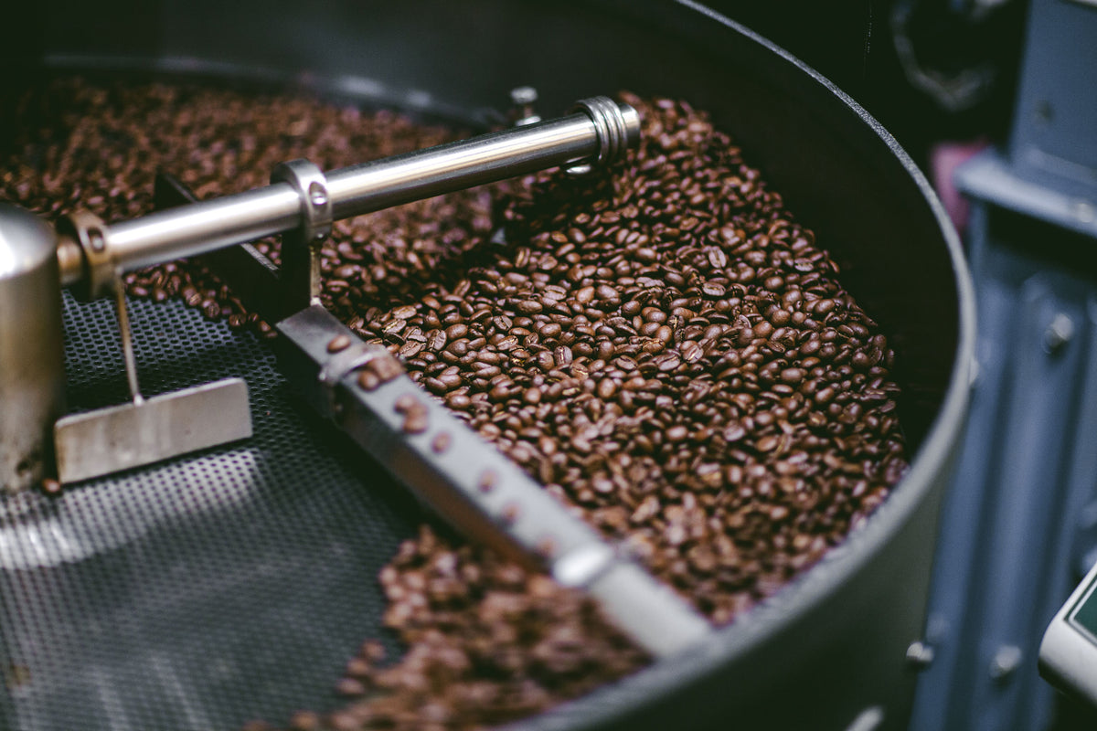 coffee beans roasting